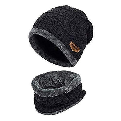 Unisex Woolen Cap Set