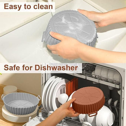 Air Fryer Silicone Baking Tray Reusable Mold